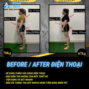 Before after - Bằng điện thoại